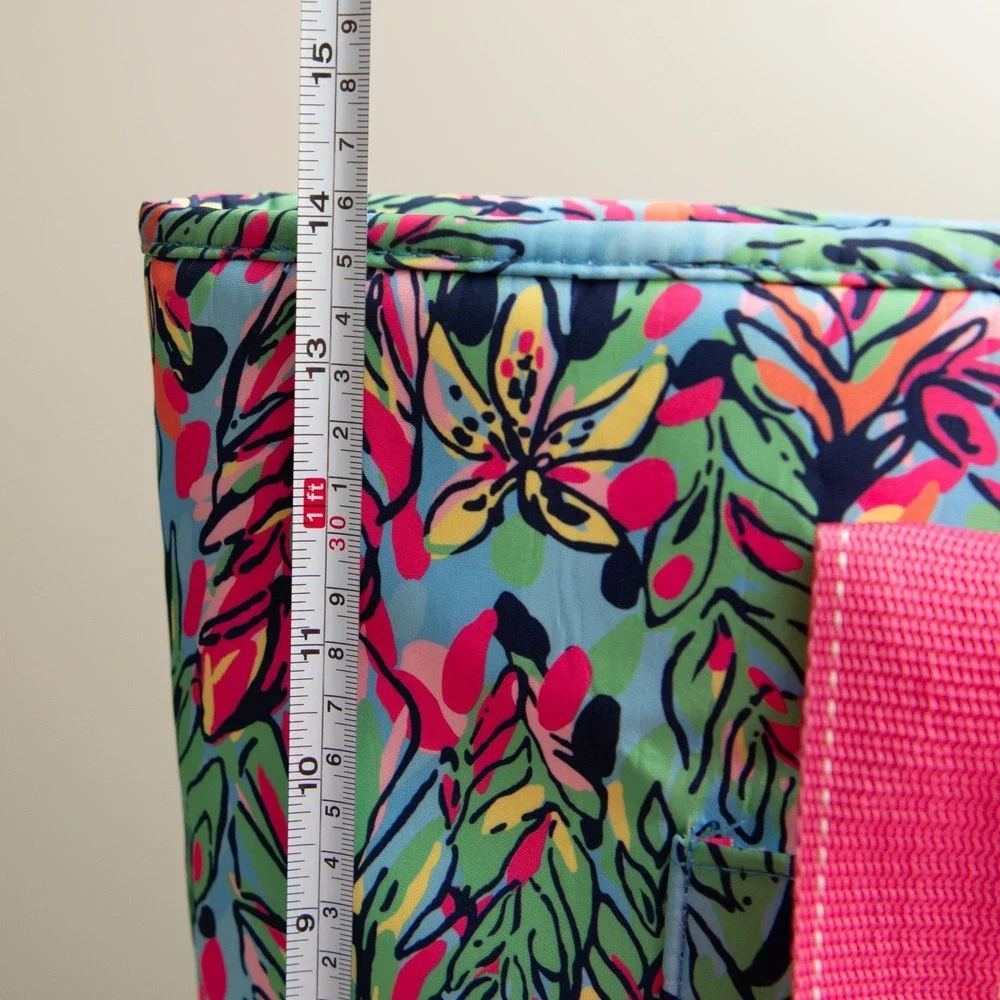 Lilly Pulitzer Tropical Floral Large Insulated Cooler Tote Travel Overnight Bag